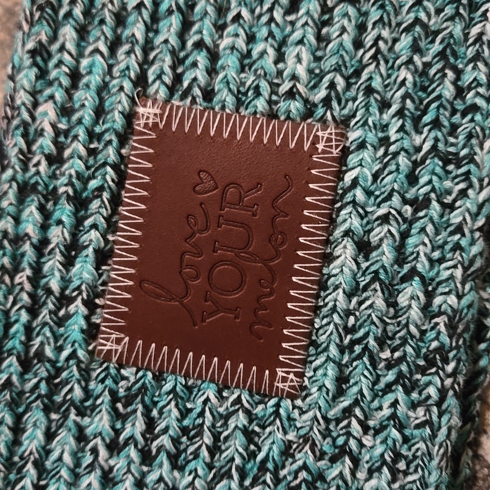 Love Your Melon Teal Knit Headband ear warmer winter head wrap - Picture 2 of 4